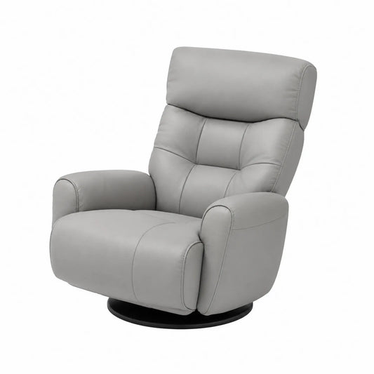 Fauteuil Relaxation Inclinable Cuir Synthétique Gris