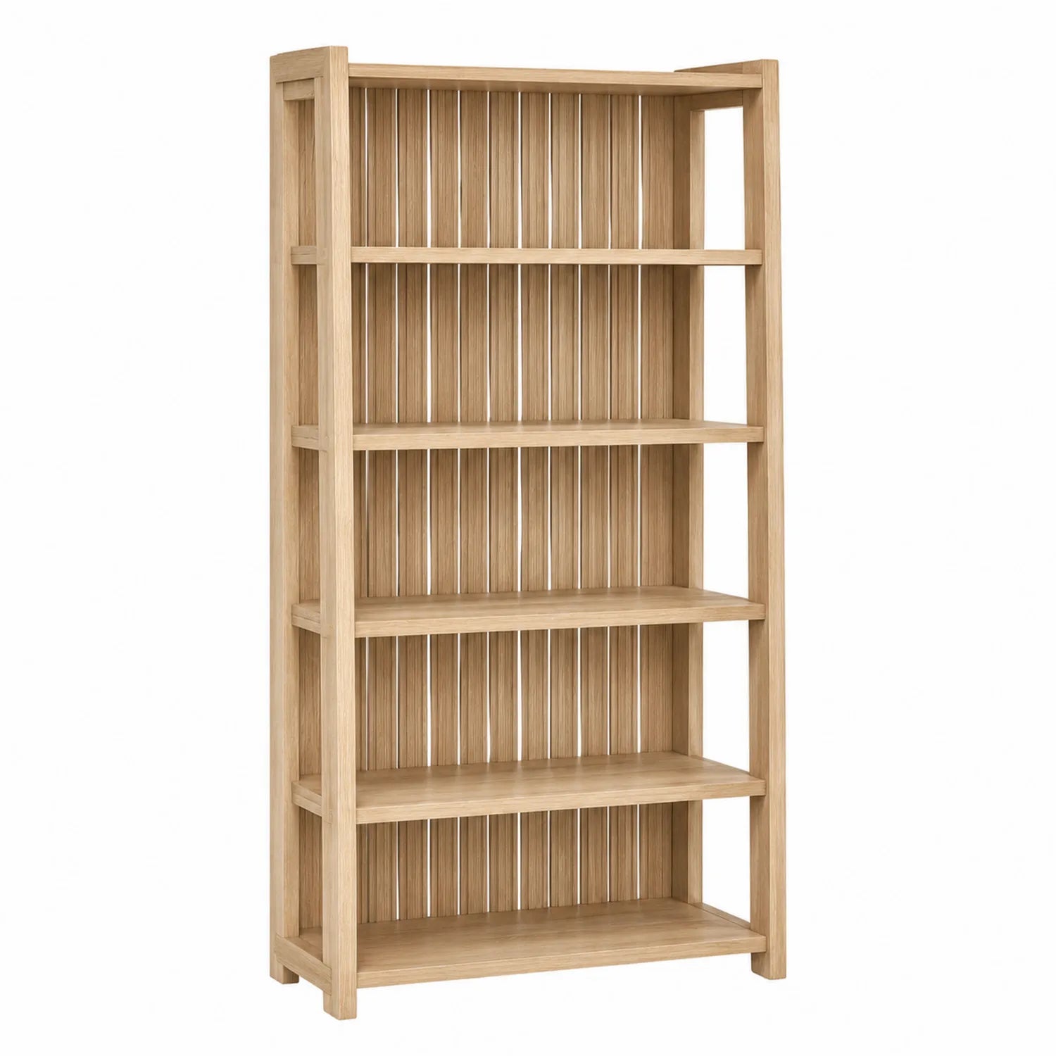 Bibliothèque en bois 5 étagères 180x90x30 cm