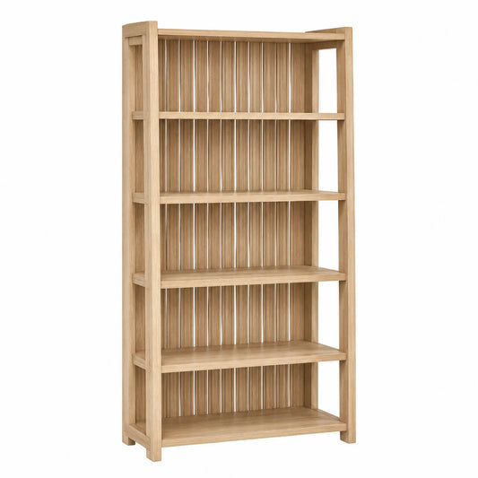 Bibliothèque en bois 5 étagères 180x90x30 cm